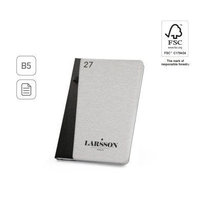 LARSSON B5. B5 diary in recycled polyester (100 rPET)