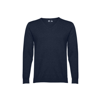 THC MILAN. Pullover com decote em V para homem em algodão e poliamida
