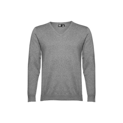THC MILAN. Pullover com decote em V para homem em algodão e poliamida