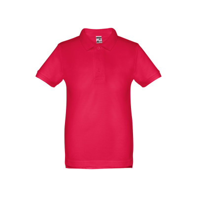 THC ADAM KIDS. Polo para criança (unissexo) de manga curta em algodão