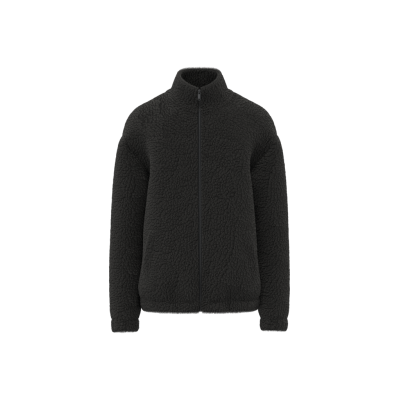 Casaco sweatshirt com ombros descaídos em sherpa unissexo