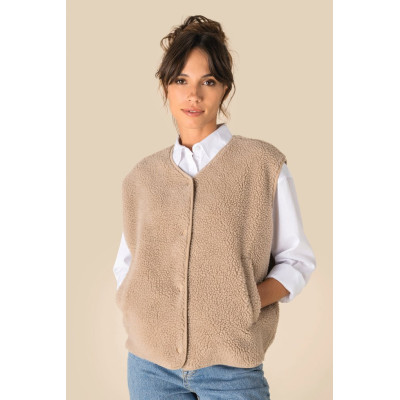 Ladies' sherpa vest
