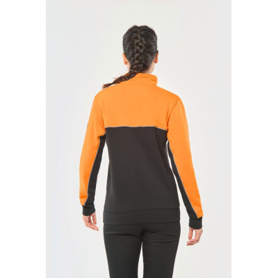 Unisex zipped neck eco-friendly sweatshirt