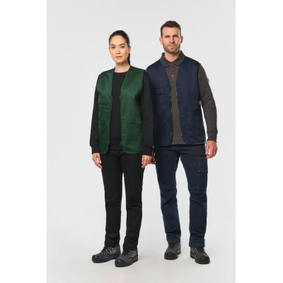Unisex polycotton multi-pocket vest