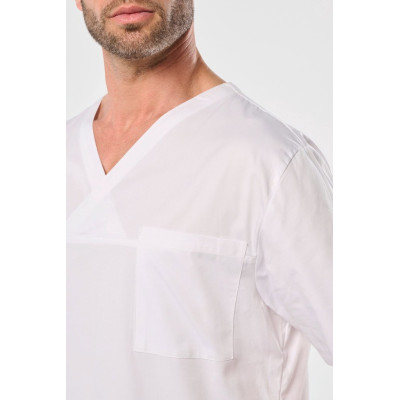 Unisex short-sleeved cotton tunic