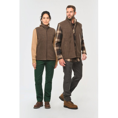 Colete polar com interior em sherpa unissexo
