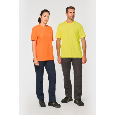 T-shirt eco-responsável algodão/poliéster unissexo