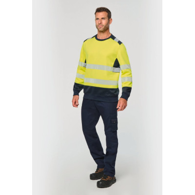 Recycled safety sweatshirt round neck