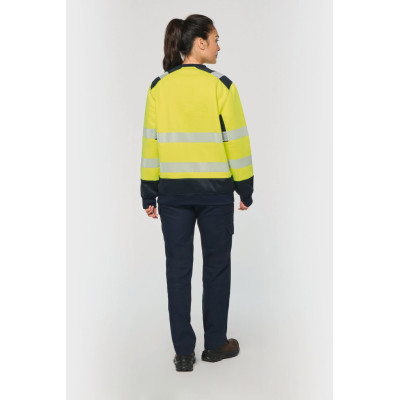 Recycled safety sweatshirt round neck