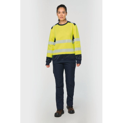 Recycled safety sweatshirt round neck