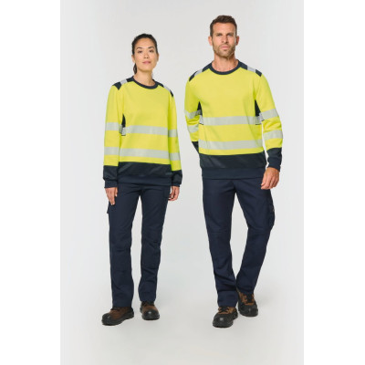 Recycled safety sweatshirt round neck