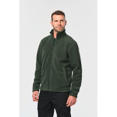 Full zip microfleece jacket man