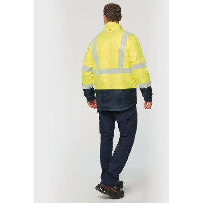 Parka de segurança em material reciclado 4 em 1 unissexo