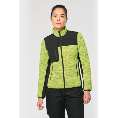 Casaco em material reciclado em polytricot de senhora