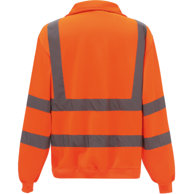 Sweatshirt meio fecho de alta visibilidade