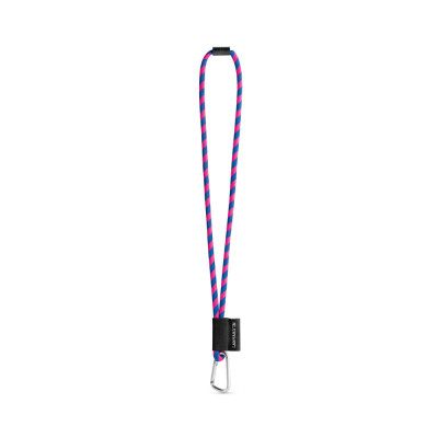 SET Lanyard TUBE Long (Ø 7 mm) com Mosquetão D-shape 55 mm e Fecho de segurança Ø 7 mm