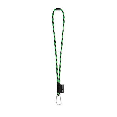 SET Lanyard TUBE Long (Ø 7 mm) com Mosquetão D-shape 55 mm e Fecho de segurança Ø 7 mm