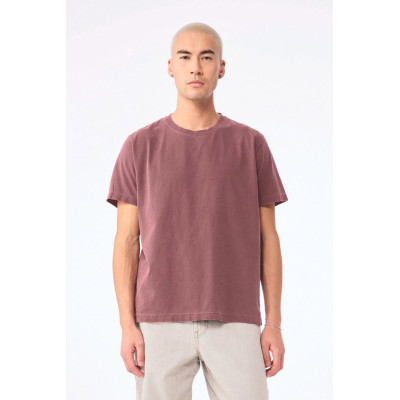 T-shirt pesada com aspecto lavado unissexo