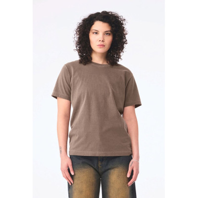 T-shirt pesada com aspecto lavado unissexo