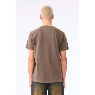 T-shirt pesada com aspecto lavado unissexo