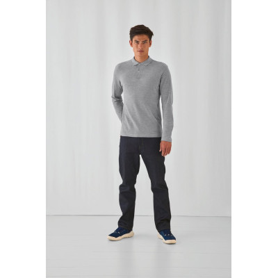 ID.001 Men's long-sleeved polo shirt