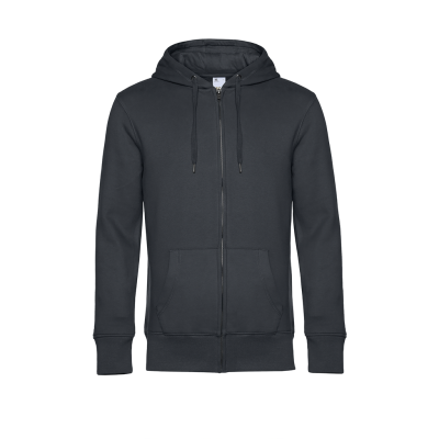 Sweatshirt com fecho e capuz KING