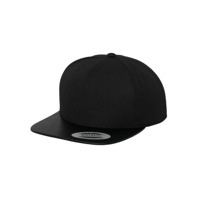 Carbon snapback cap