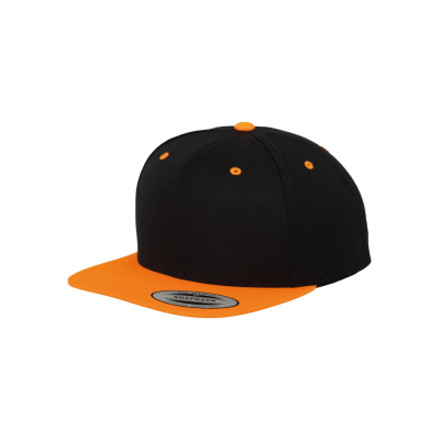 Classic two-tone snapback cap