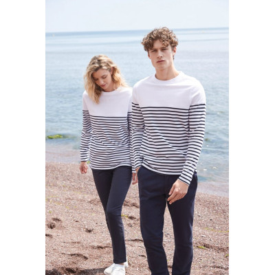 T-shirt Breton de manga comprida