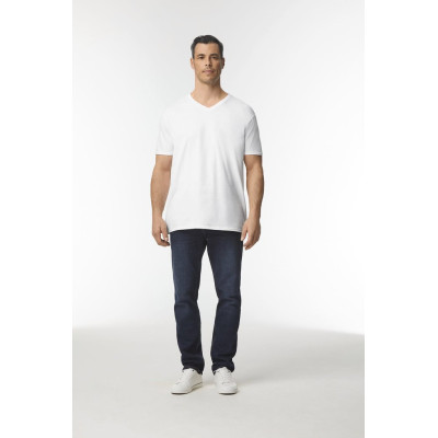 SOFT STYLE ADULT V-NECK T-SHIRT T-shirt de homem com decote em V