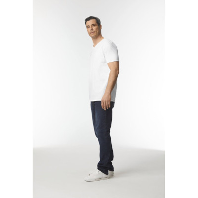 SOFT STYLE ADULT V-NECK T-SHIRT T-shirt de homem com decote em V