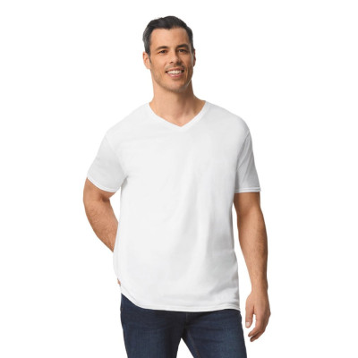 SOFT STYLE ADULT V-NECK T-SHIRT T-shirt de homem com decote em V