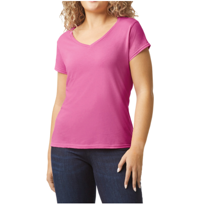 SOFT STYLE LADIE'S V-NECK T-SHIRT T-shirt de senhora com decote em V