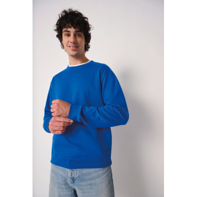 Unisex basic round neck tubular sweatshirt
