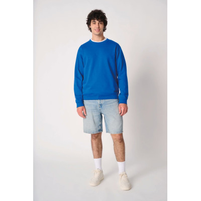 Unisex basic round neck tubular sweatshirt