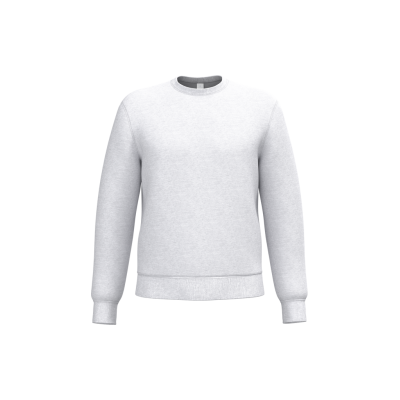 Unisex basic round neck tubular sweatshirt