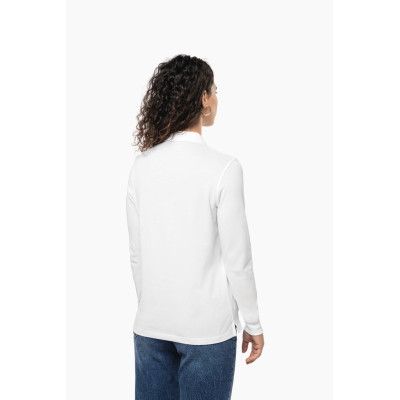 Ladies' Organic 180 pique polo shirt long sleeves