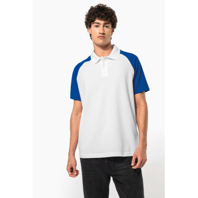 Polo baseball polo de homem bicolor