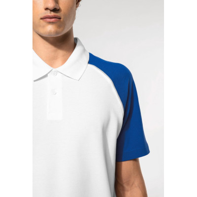 Polo baseball polo de homem bicolor