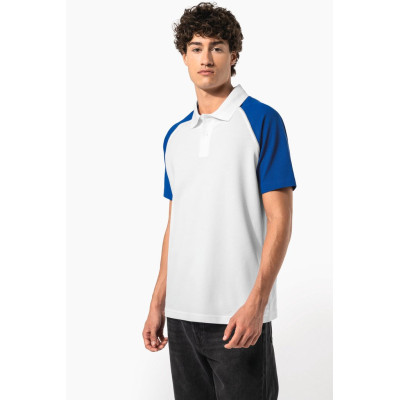 Polo baseball polo de homem bicolor