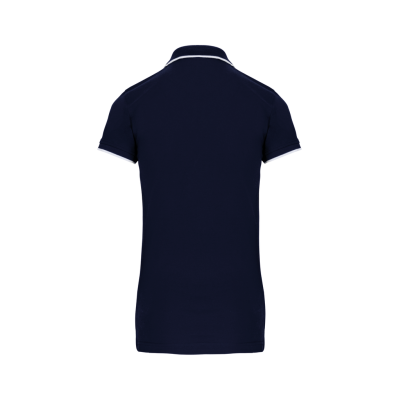Ladies' short-sleeved piqué knit polo shirt