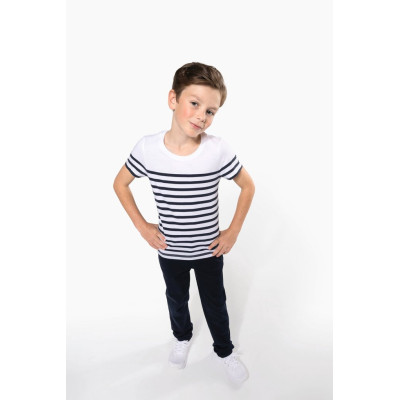 Kids' Organic crew neck sailor T-shirt