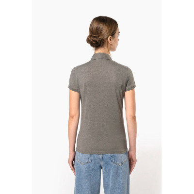Ladies' short sleeved jersey polo shirt
