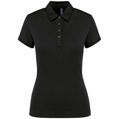 Ladies' short sleeved jersey polo shirt
