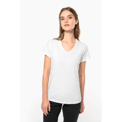 Ladies' V-neck short-sleeved t-shirt