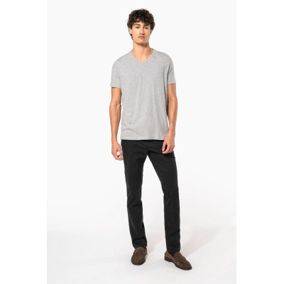 Men's short-sleeved V-neck t-shirt