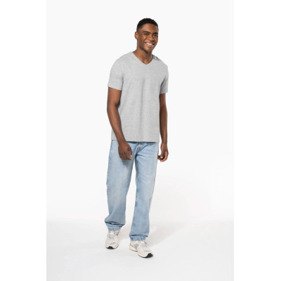 Men's short-sleeved V-neck t-shirt
