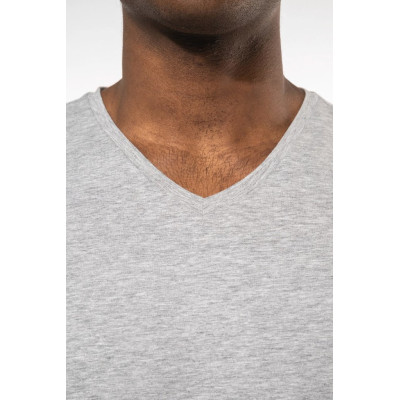 Men's short-sleeved V-neck t-shirt