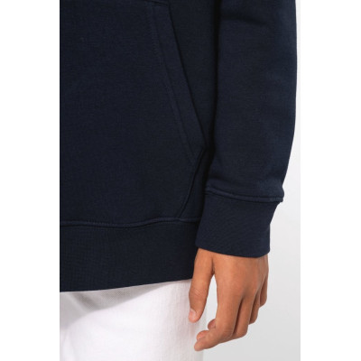 Sweatshirt com capuz em contraste estampado de criança