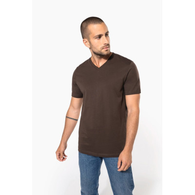 T-shirt manga curta decote V